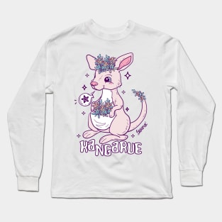 Rue Roo Kangarue pun Long Sleeve T-Shirt